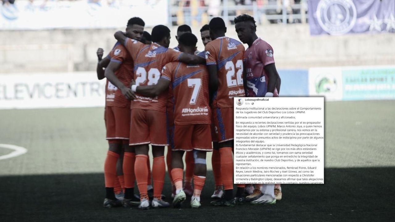 Lobos UPN sale al paso y aclara sobre polémica con sus jugadores