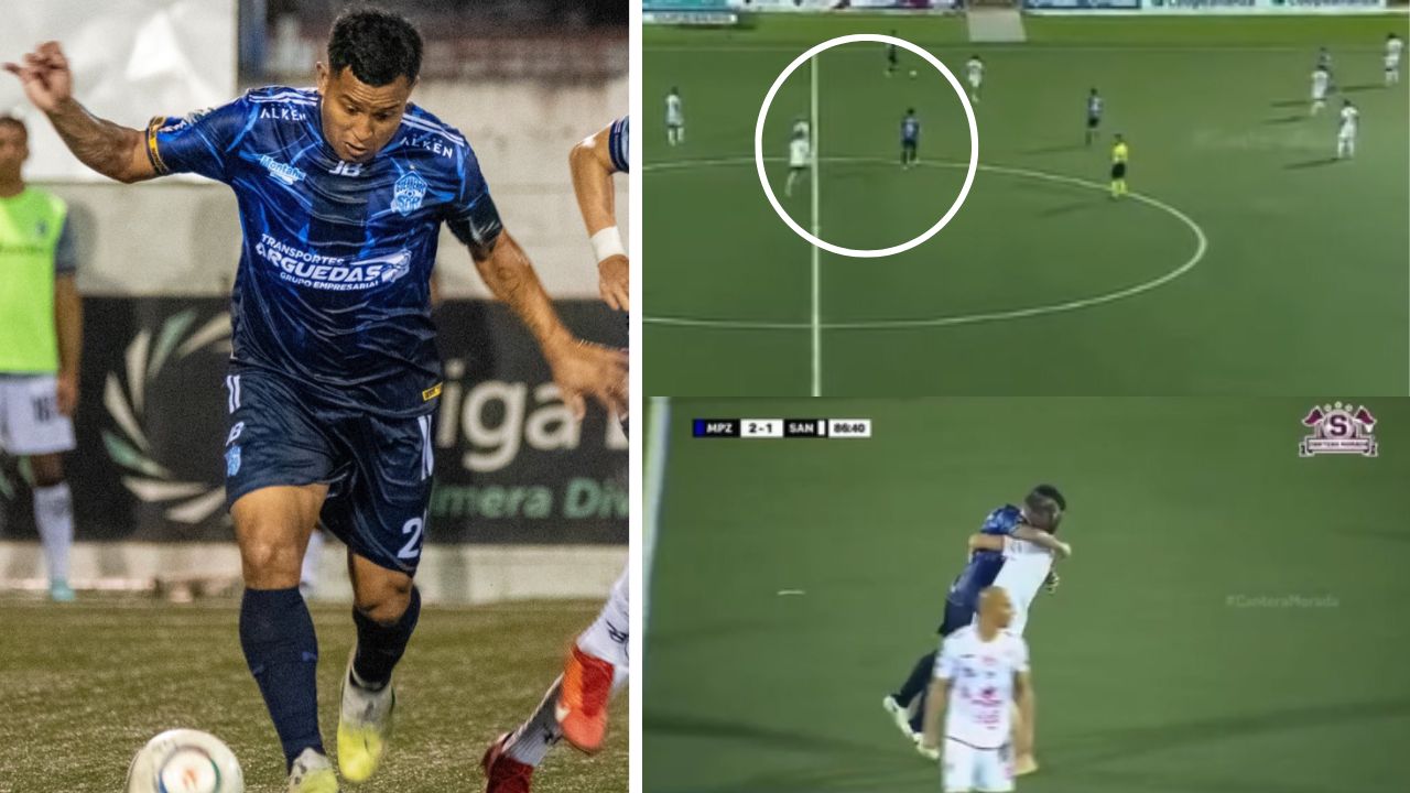 Patón Mejía es 'atacado' por fanático en Costa Rica en pleno partido del Pérez Zeledón