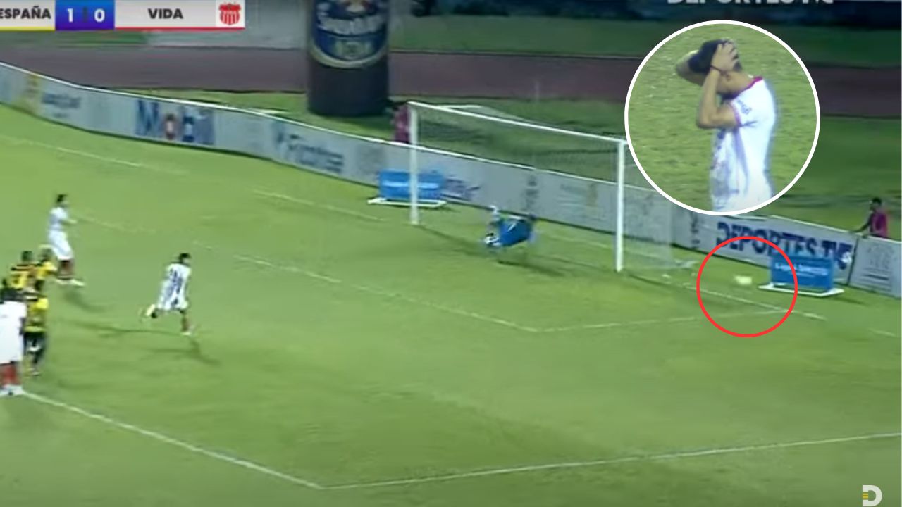 El espantoso penal de Marcelo Canales ante Real España que causó asombro en el Olímpico