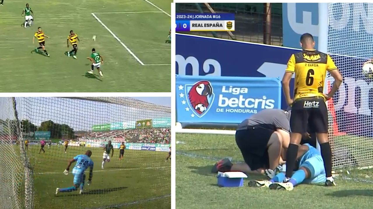 Buba López sufre duro golpe para evitar golazo de Alexy Vega