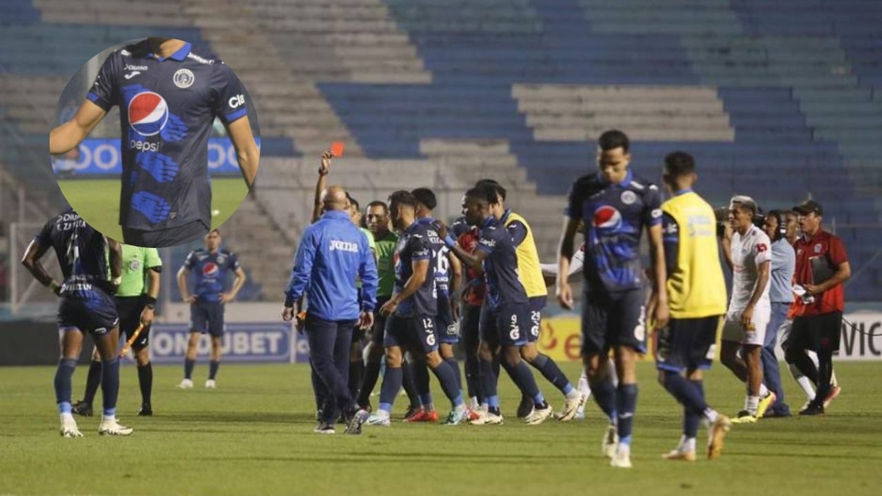 Acta arbitral revela el jugador expulsado tras finalizar el partido Olimpia-Motagua