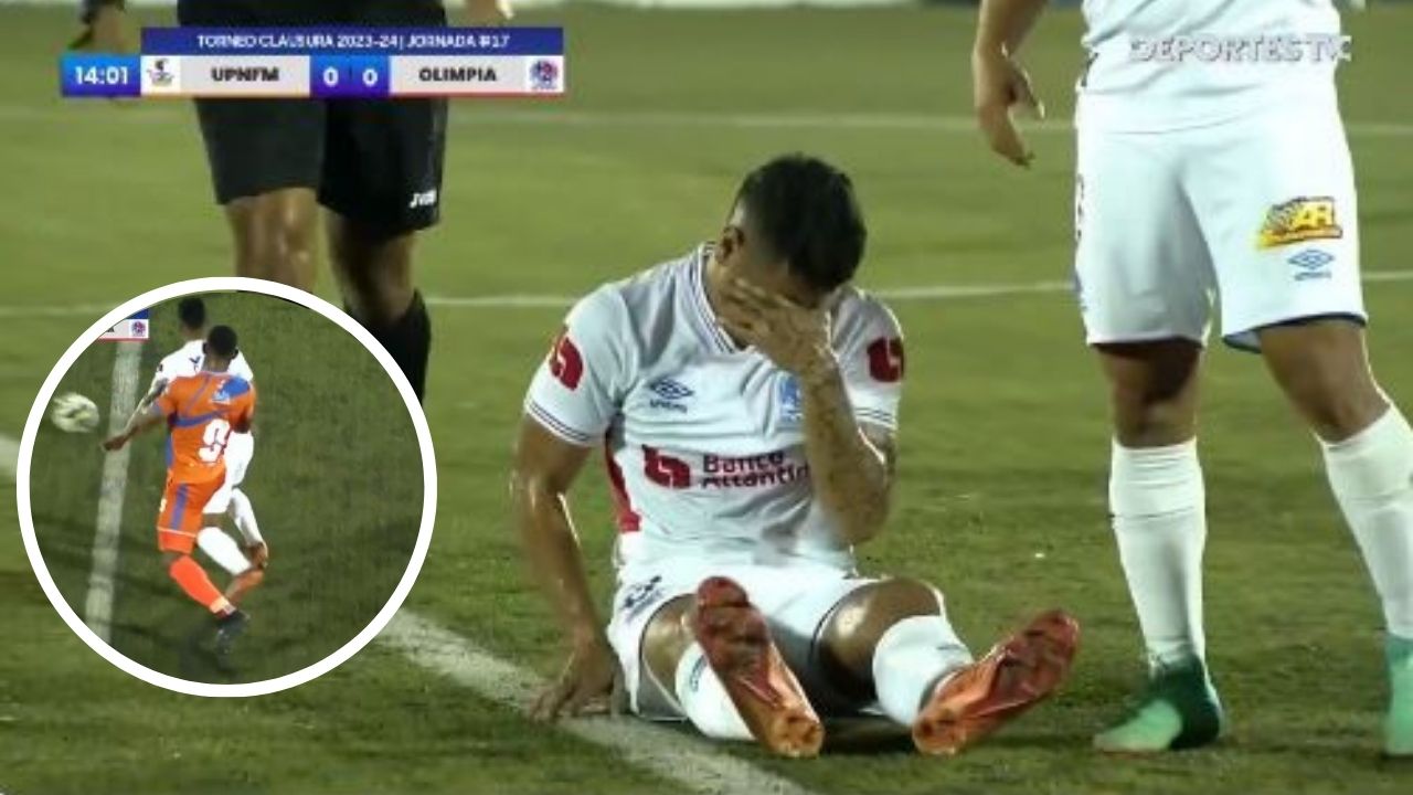 Así fue le dura lesión de Carlos Pineda que provocó que saliera del partido vs Lobos UPN