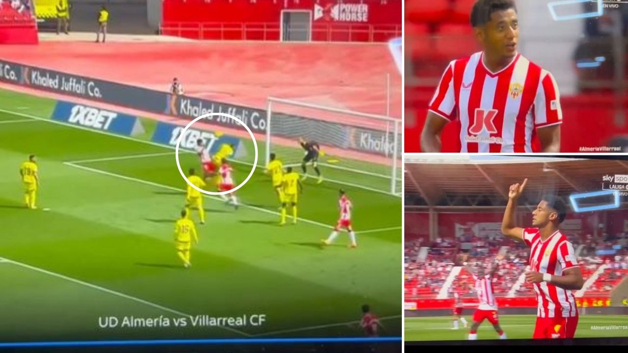 Choco Lozano anota su primer gol con el Almería en juego vs Villarreal