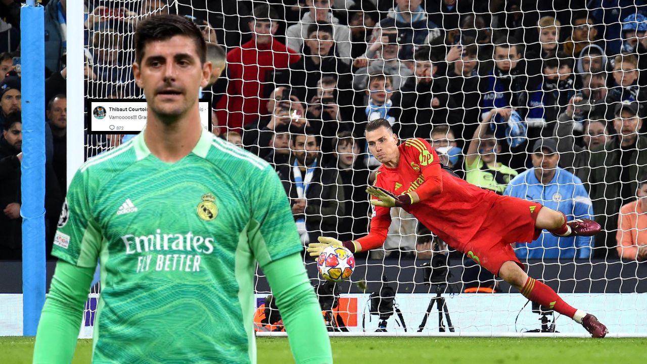 Courtois y su brutal mensaje a Lunin tras tanda de penales en Etihad