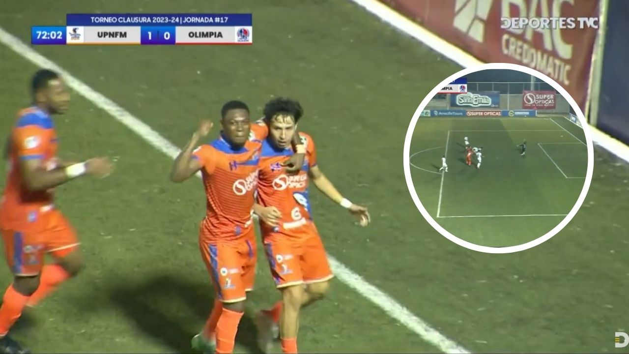Este fue el gol de Jefryn Macías en el Lobos UPN vs Olimpia que hace soñar a la Manada