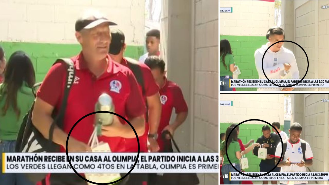 El curioso regalo con el que el Marathón sorprendió al Olimpia en el Yankel Rosenthal
