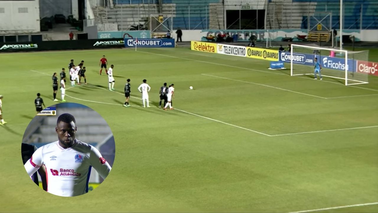 Así fue el penal que le cometieron al Olimpia en el Clásico ante Real España