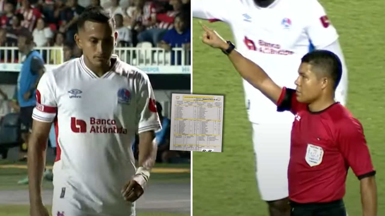 Edwin Rodríguez y el fuerte castigo que recibirá tras su expulsión ante Real España