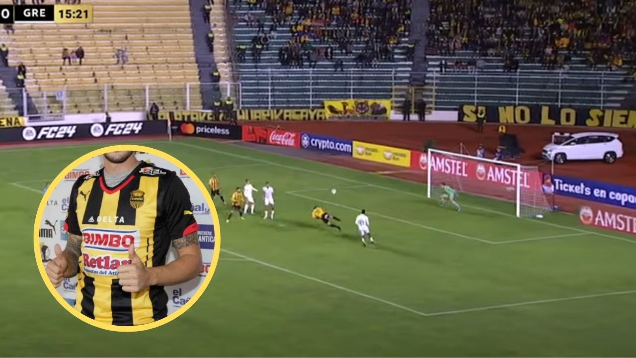 Exjugador de Real España se luce con golazo en la Copa Libertadores