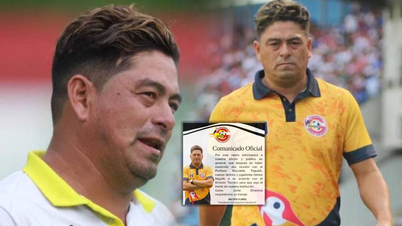 Oficial: Génesis FC anuncia la decisión final sobre el futuro de Reynaldo Tilguath