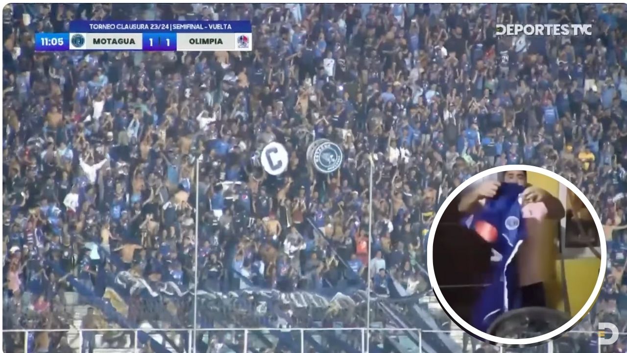 Aficionado de Motagua le metió fuego a la camisa de su equipo tras derrota