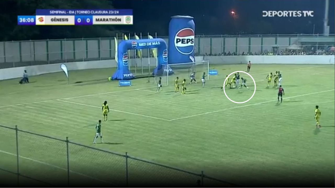 Así fue el golazo de Alexy Vega en jugada de laboratorio del Marathón