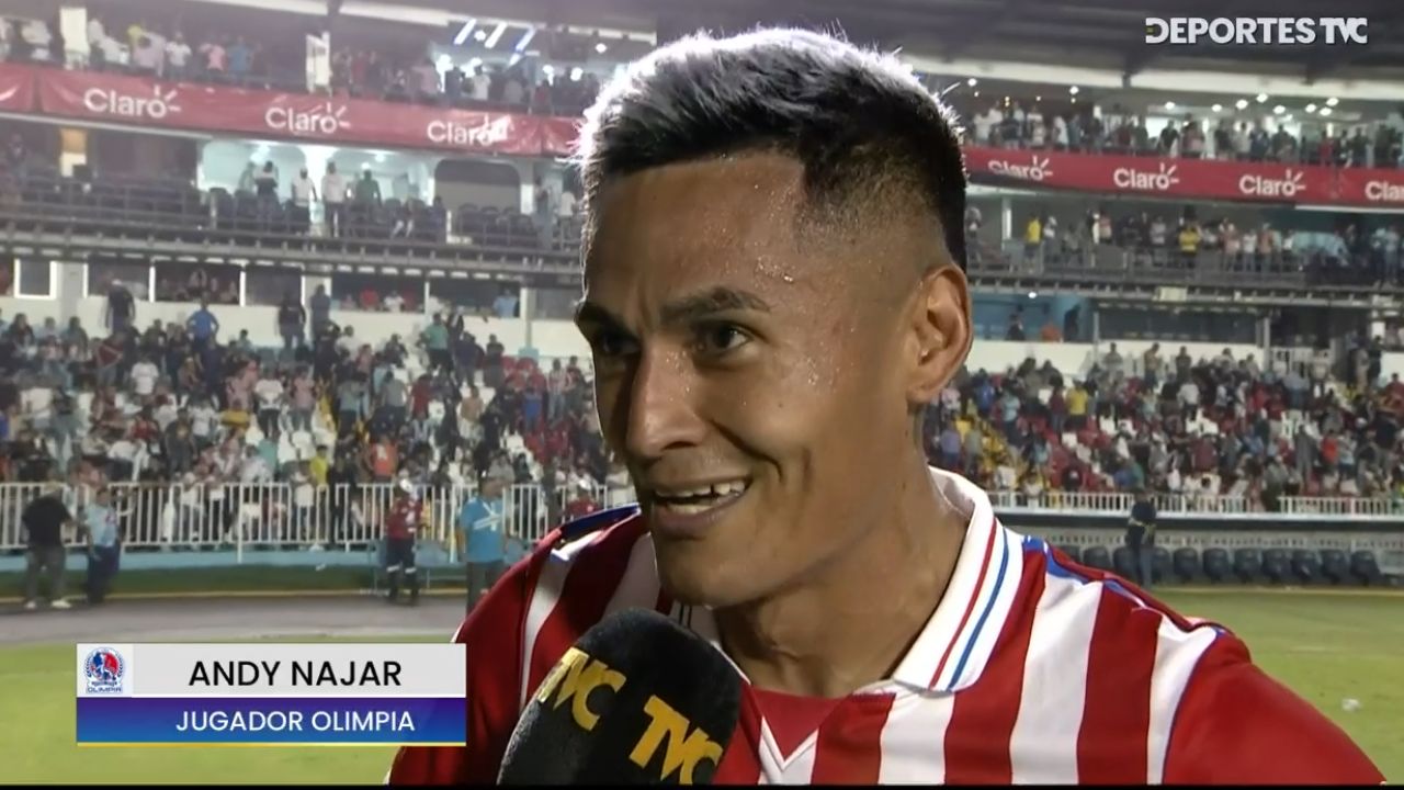 Andy Najar reacciona a su tremenda actuación ante el Olimpia