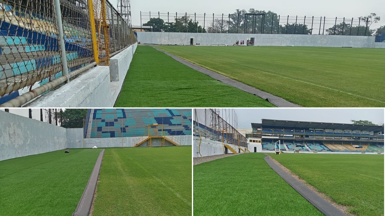 Estadio Morazán de San Pedro Sula ya cuenta con toda la grama sintética