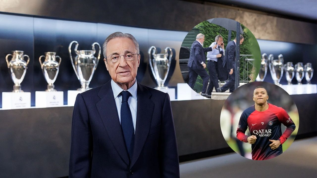 Florentino Pérez es captado en París con directivo de Real Madrid