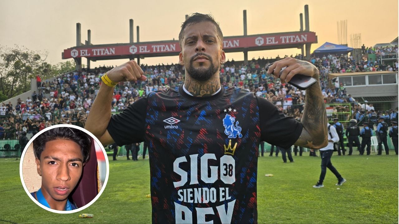 Gabriel Araújo le responde a jugador del Olancho FC que imitó su festejo
