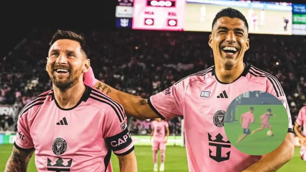 Hijo de Lionel Messi muestra su talento al humillar al hijo de Luis Suárez