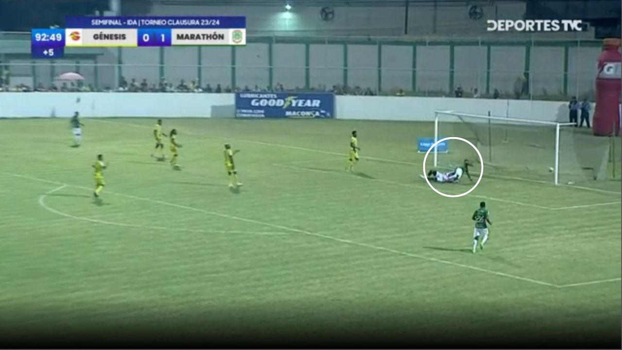 Júnior Lacayo y el gol que deja al Marathón con un pie en la final del Clausura