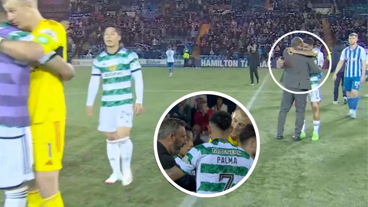 Luis Palma celebra su primer título con el Celtic de Escocia