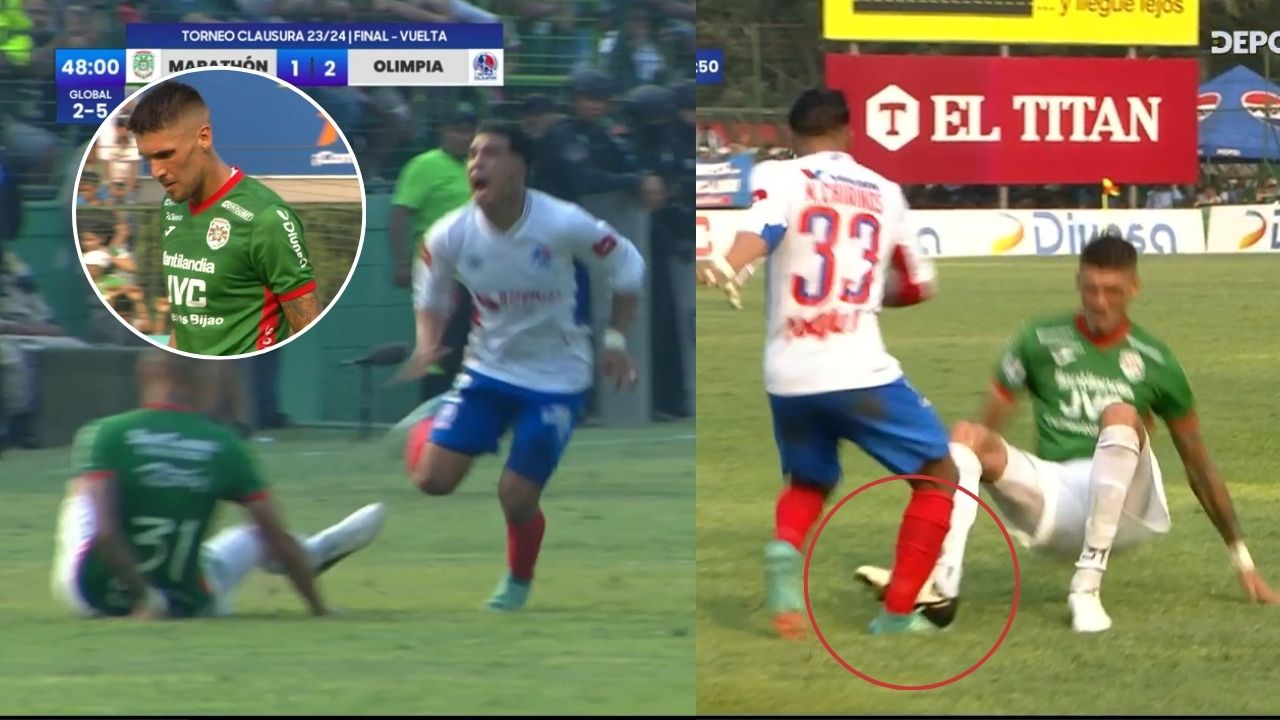 Matías Techera sale expulsado tras brutal falta sobre Chirinos