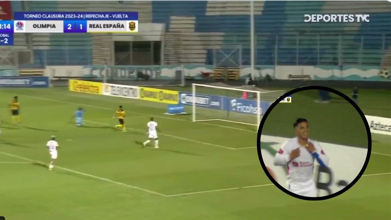 El golazo de Michaell Chirinos que le dio la clasificación al Olimpia a semifinales