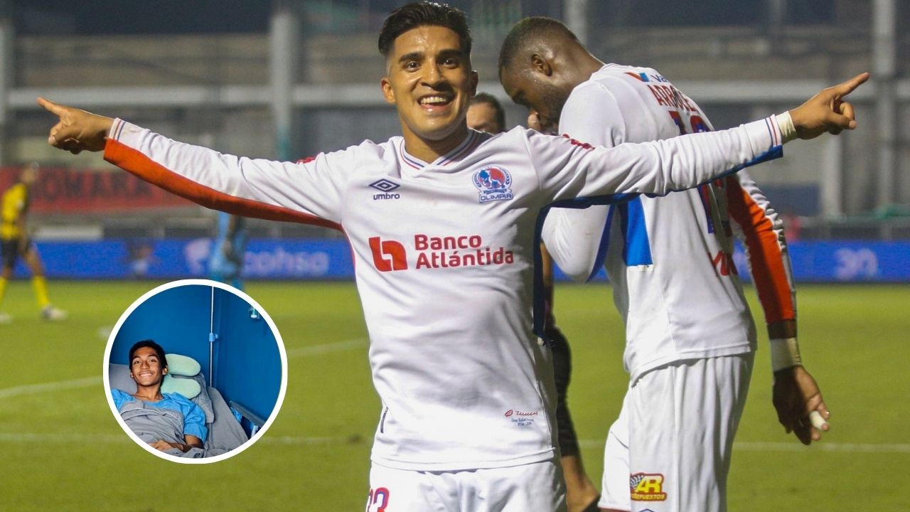 Michaell Chirinos se solidariza con aficionado del Motagua que sufrió accidente