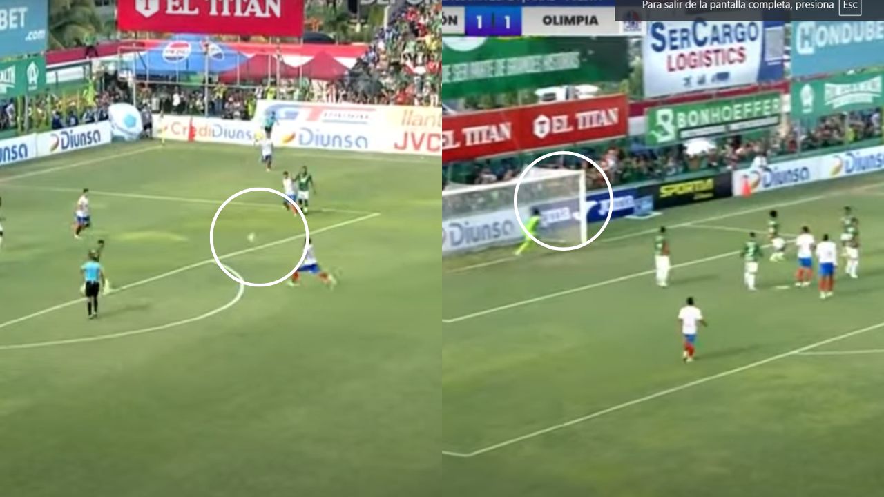 Jorge Álvarez anota brutal golazo en la Final entre Marathón vs Olimpia