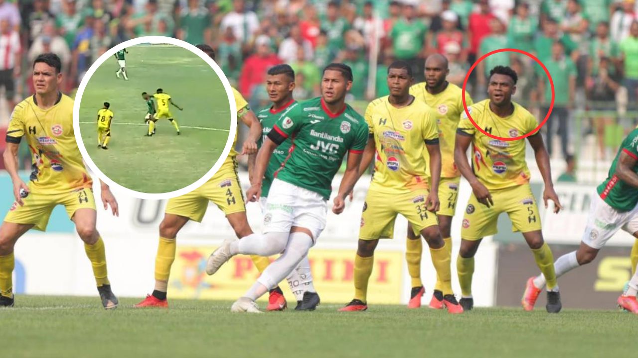 Iván López recibe brutal codazo de jugador del FC Génesis y no fue expulsado