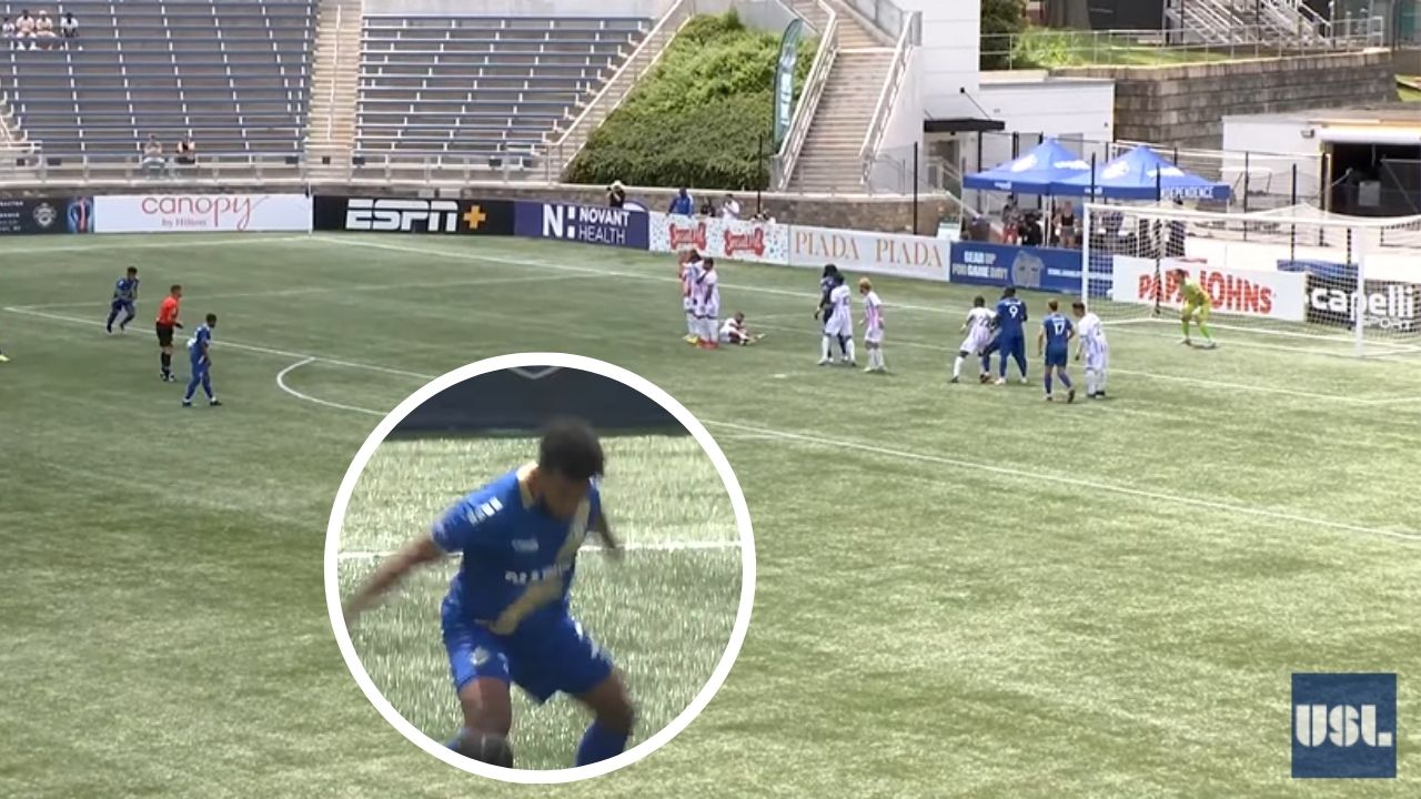 Legionario hondureño anota golazo de tiro libre en Estados Unidos