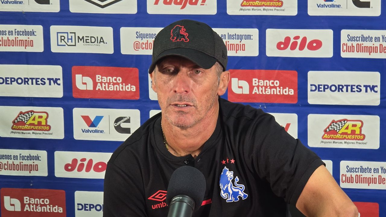Pedro Troglio explica porqué Olimpia no aprovechó la ventaja ante Motagua en el Clásico