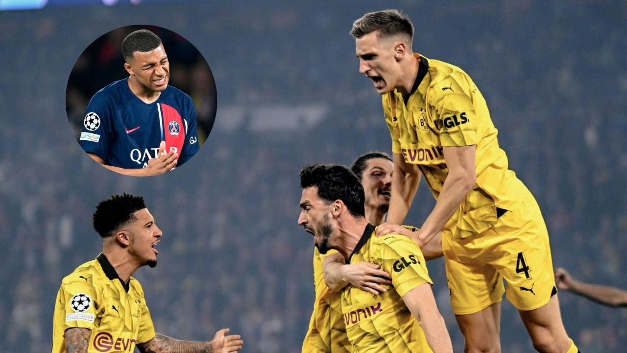 ¡Sorpresa en la Champions! Kyllian Mbappé y PSG caen eliminados ante Borussia Dortmund