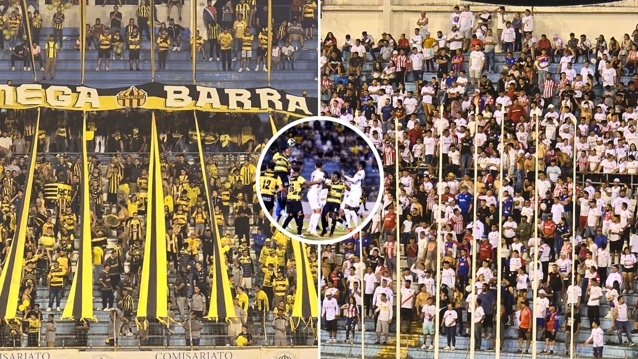 Esto fue lo que hicieron las barras del Real España y el Olimpia en el estadio Olímpico