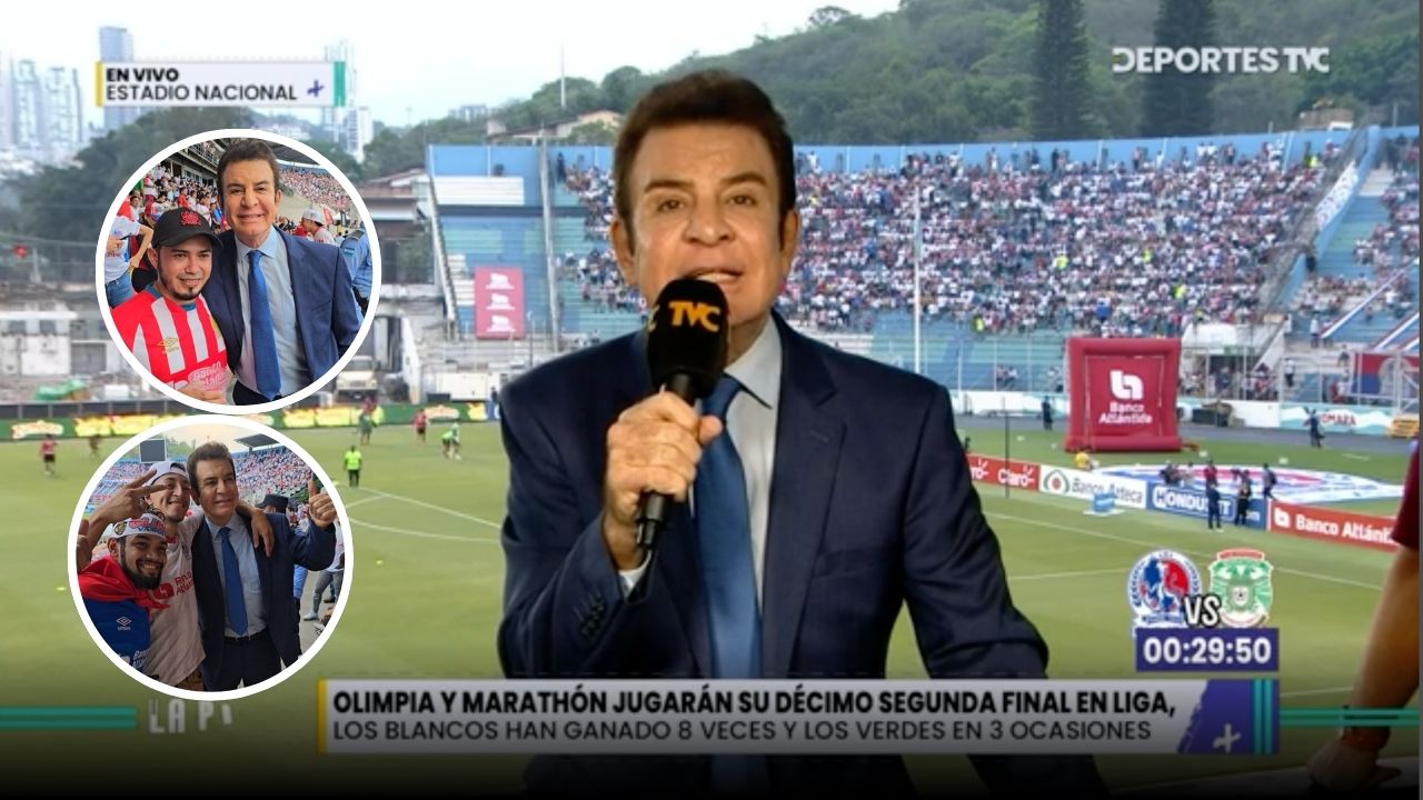 Salvador Nasralla se llevó sorpresa en el Olimpia vs Marathón en Tegucigalpa