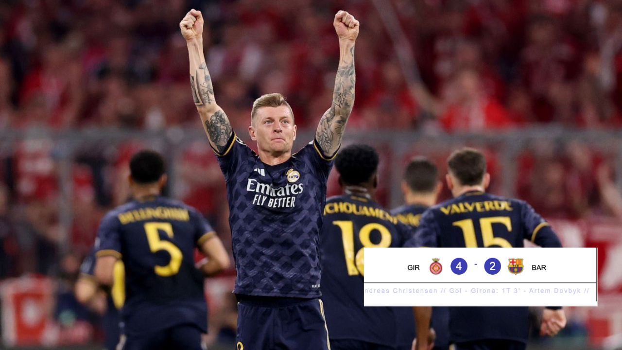 La 'burla' de Toni Kroos tras goleada del Girona al Barcelona en La Liga
