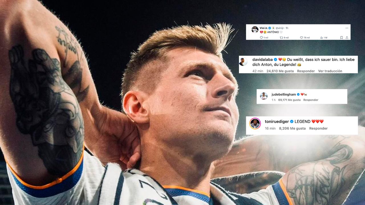 Jugadores del Real Madrid reaccionan al retiro de Toni Kroos del fútbol