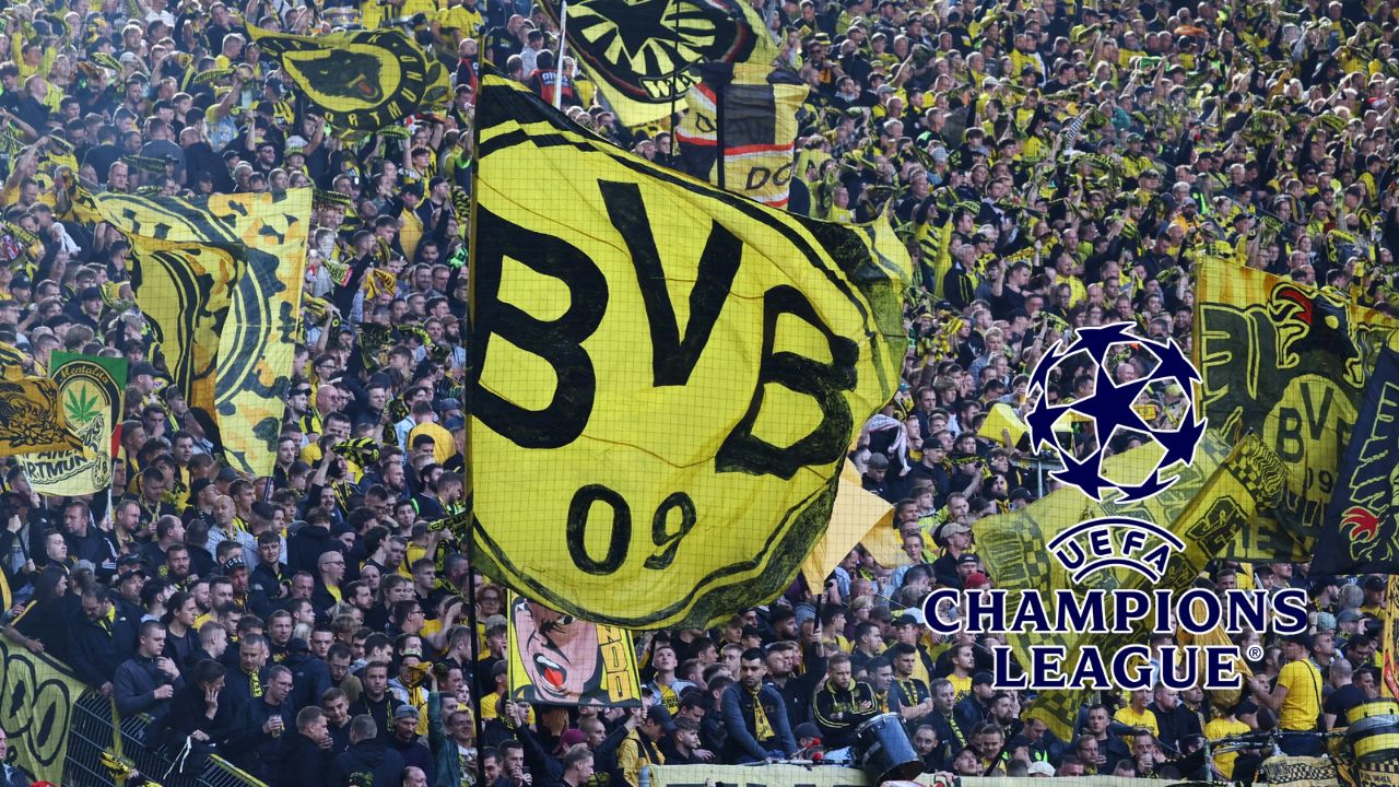 Afición del Borussia Dortmund adorna la final de la Champions League con magistral tifo
