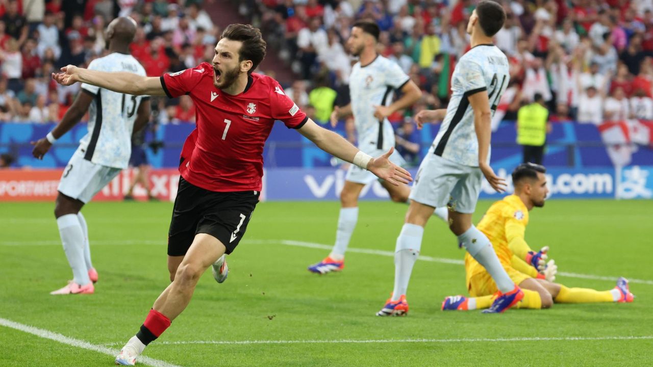 Portugal perdió ante Georgia con la banca pero es líder de su grupo en la Eurocopa