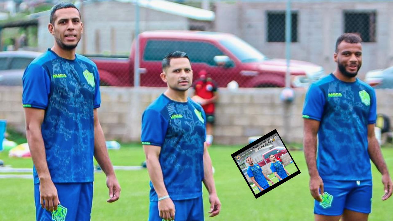 Omar Elvir se 'burla' de Eddie Hernández tras primer entreno en Olancho FC