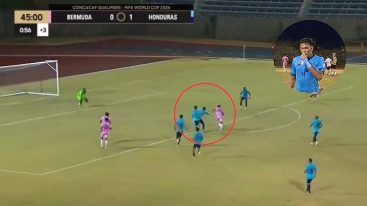 Así fue el infantil penal de Luis Vega con el que Bermudas empató el duelo ante Honduras