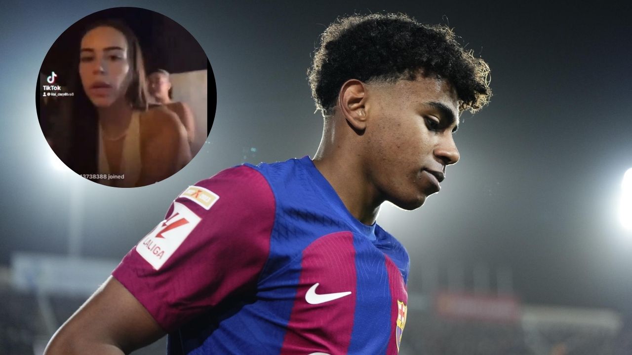 Novia de Lamine Yamal fue captada siendo infiel al futbolista del Barcelona