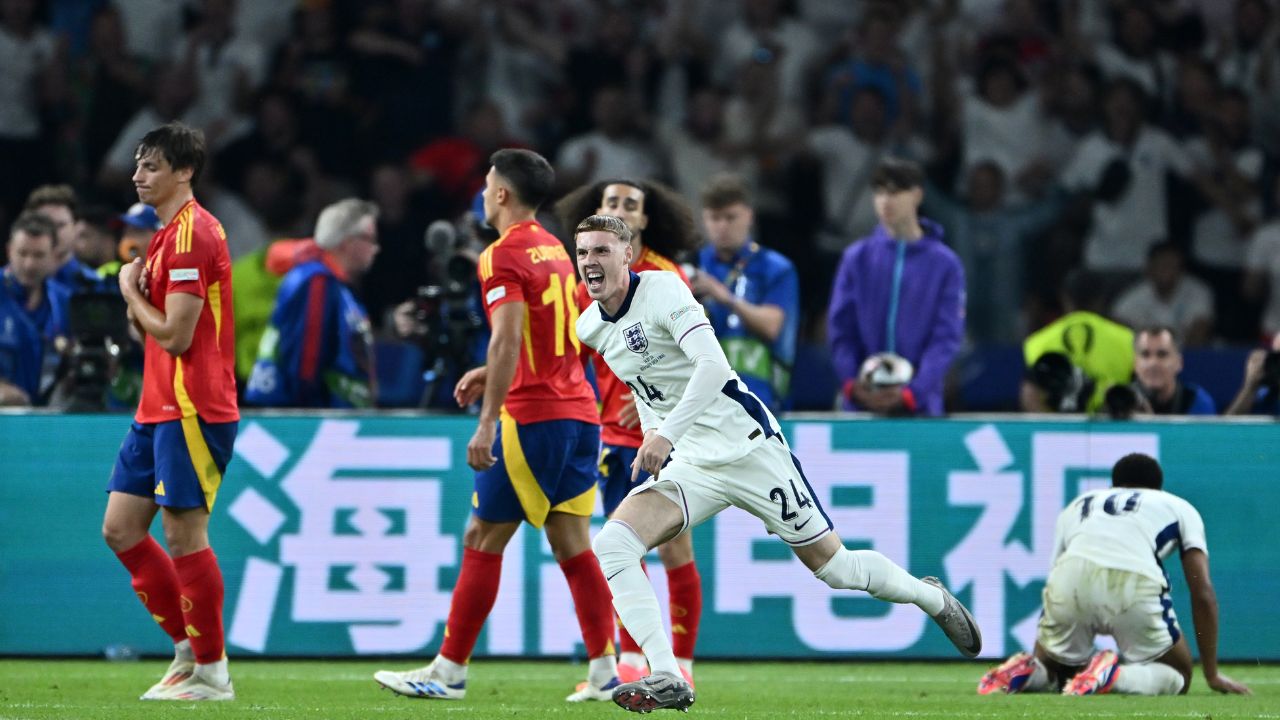 Así fue el gol de Cole Palmer en la final España vs Inglaterra de la Eurocopa