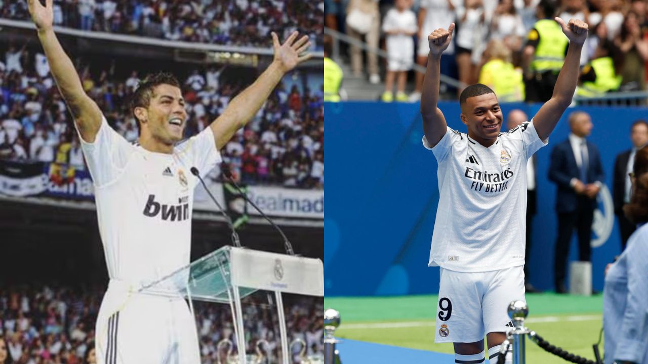 Las similitudes entre la presentaciones de Cristiano Ronaldo y de Mbappé