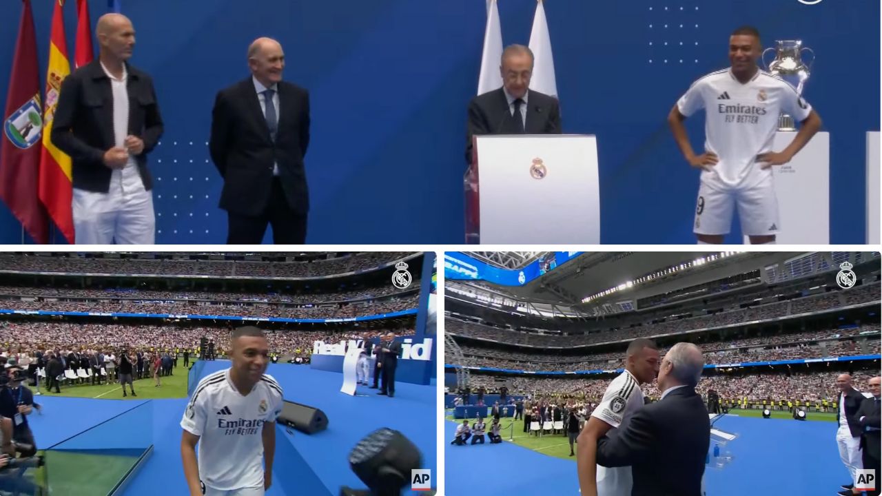 Kylian Mbappé recibió ovación en su entrada al Santiago Bernabéu