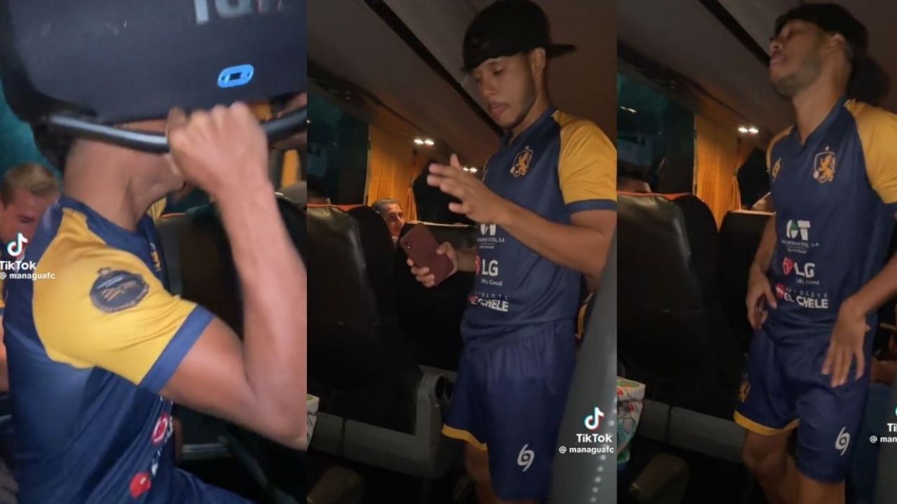 Futbolista nicaragüense baila al ritmo de la punta tras amistoso en Honduras