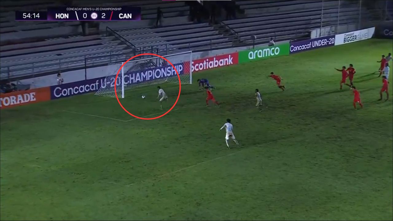 Así fue el gol de Ángel Villatoro para descontar el marcador ante Canadá