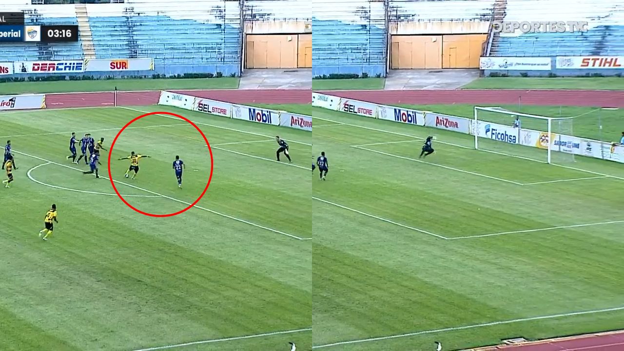 Carlos Small anota golazo en partido de aniversario del Real España