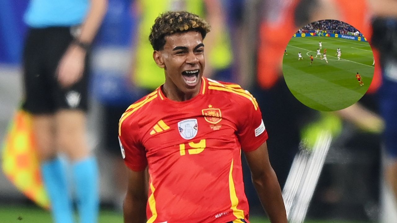 Lamine Yamal anota golazo para iniciar su cuenta en la Euro 2024