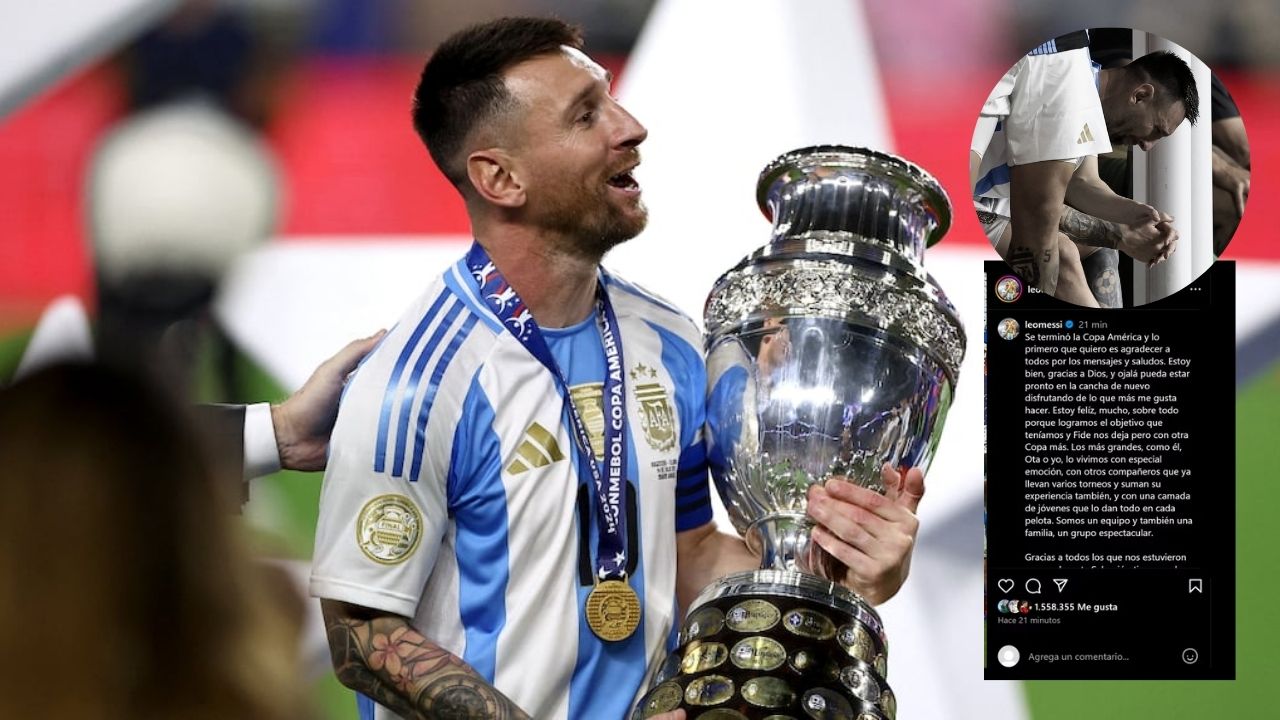 Lionel Messi se pronuncia respecto a su lesión tras ganar la Copa América