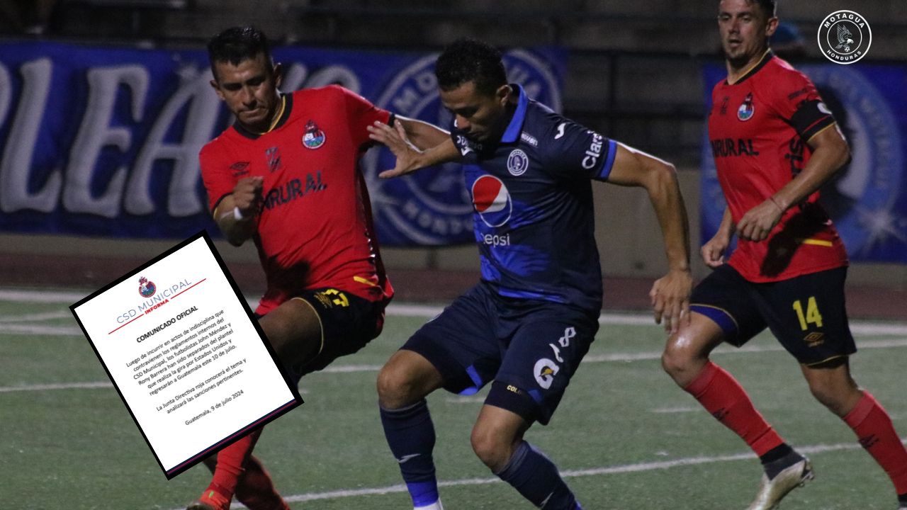 Municipal separa a dos jugadores tras perder contra Motagua en amistoso