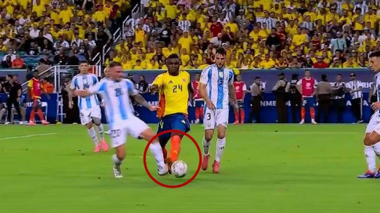 El posible penal que no le pitaron a Colombia en la final de Copa América 2024 y que tiene ardidos a los cafeteros